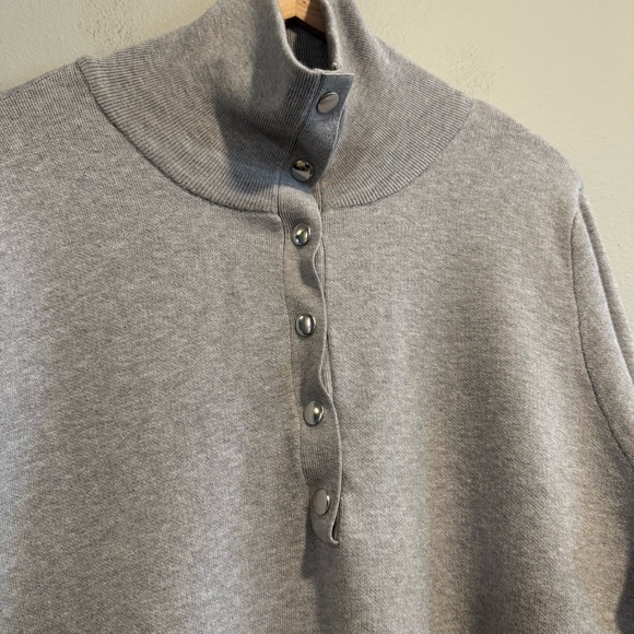 Soft Surroundings Long Sleeve Henley Tunic Sweater 1X - Picture 4 of 9